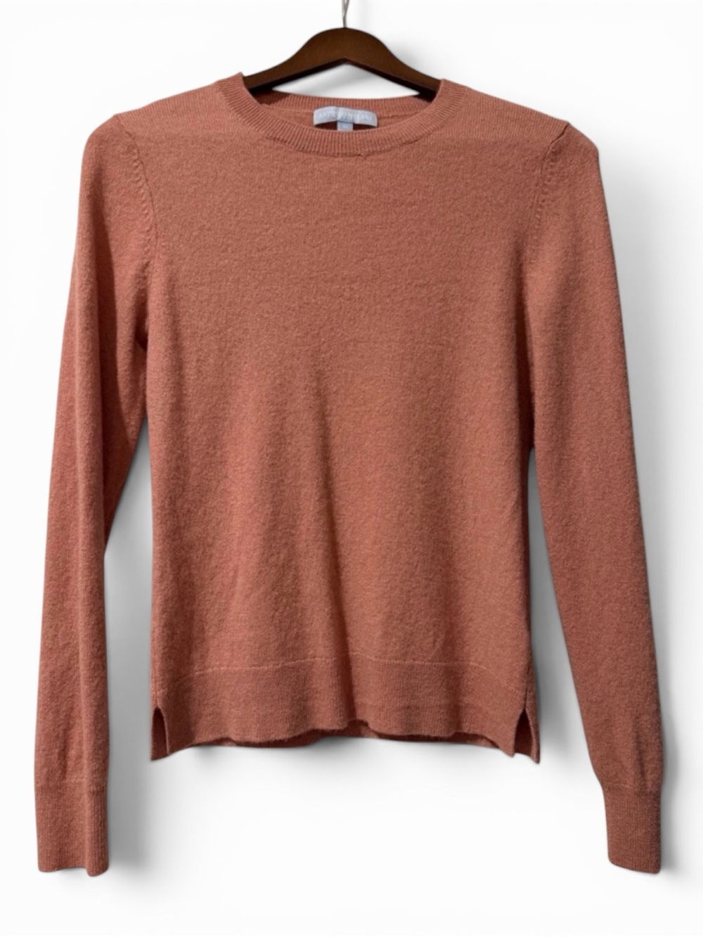 ANTONIO MELANI Dusty Rose Crewneck Sweater 100% Cashmere
